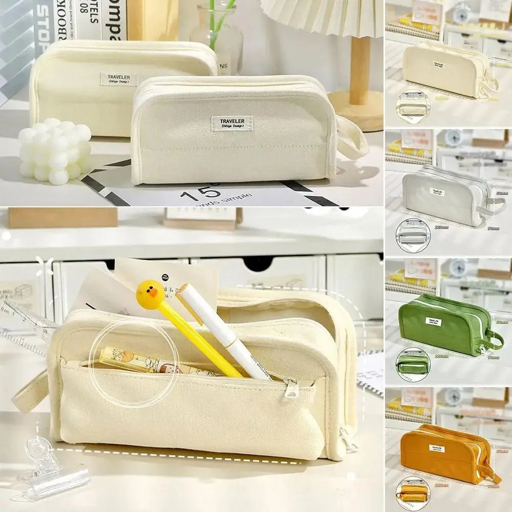 Durable Canvas Pencil Traveler Case for Journaling & Scrapbooking - PaperWrld