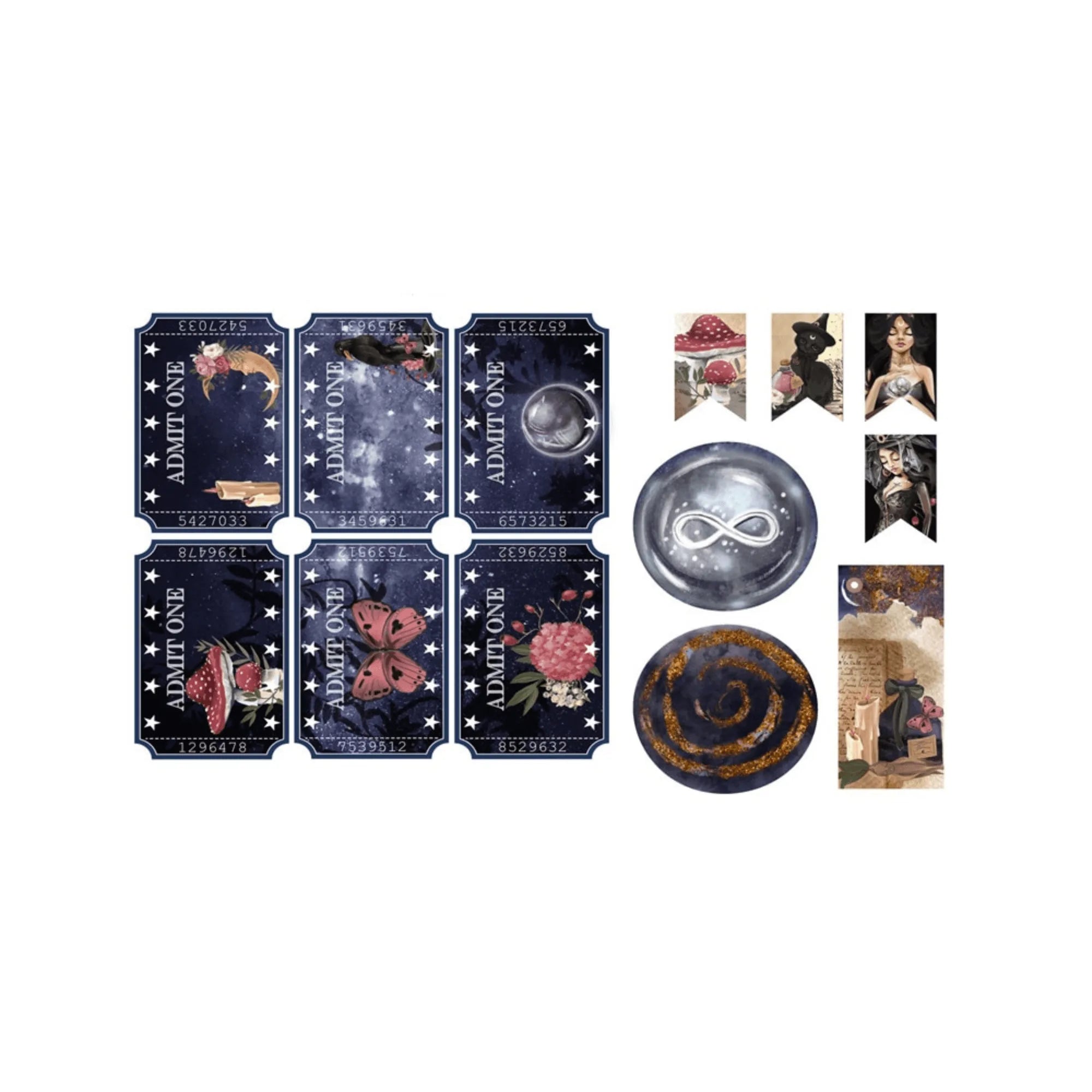 Paper Witch Stickers for Journaling & Scrapbooking - PaperWrld