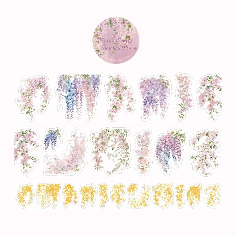 Botanical Whisper PET Sticker Roll