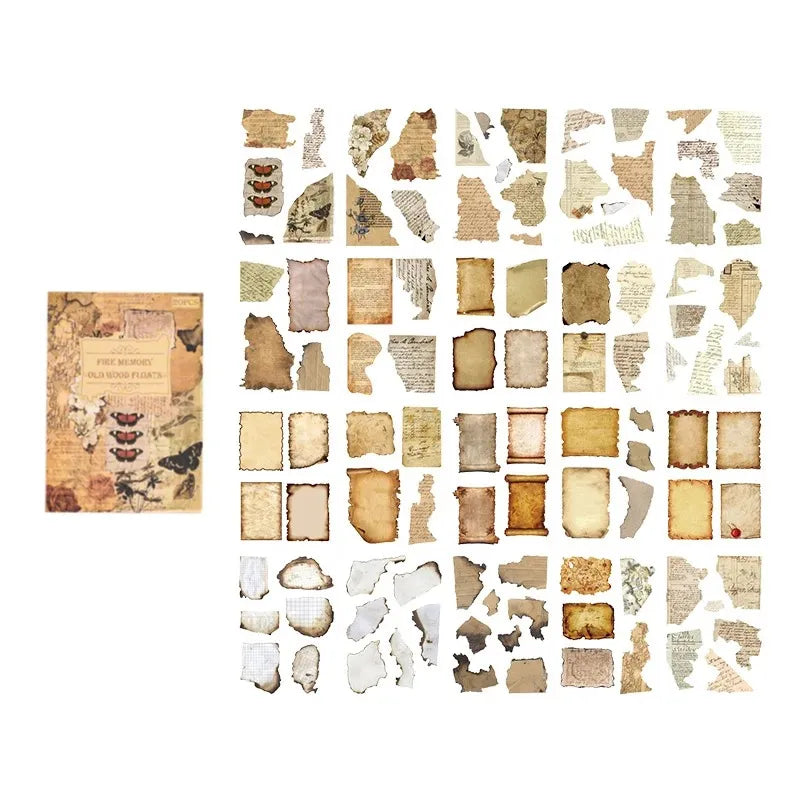 Vintage Aesthetic Die-Cut PET Sticker Book