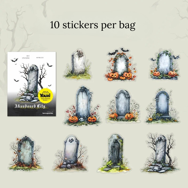 Abandoned City Gothic Sticker Set