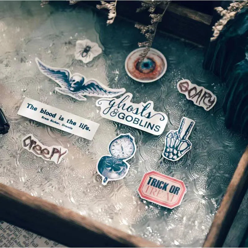 56pcs Halloween Stickers Set for Journaling & Scrapbooking - PaperWrld