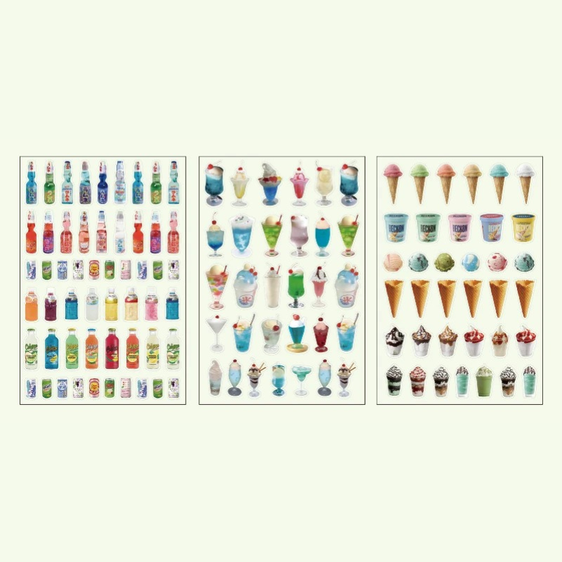 Retro Sweet PET Sticker Set