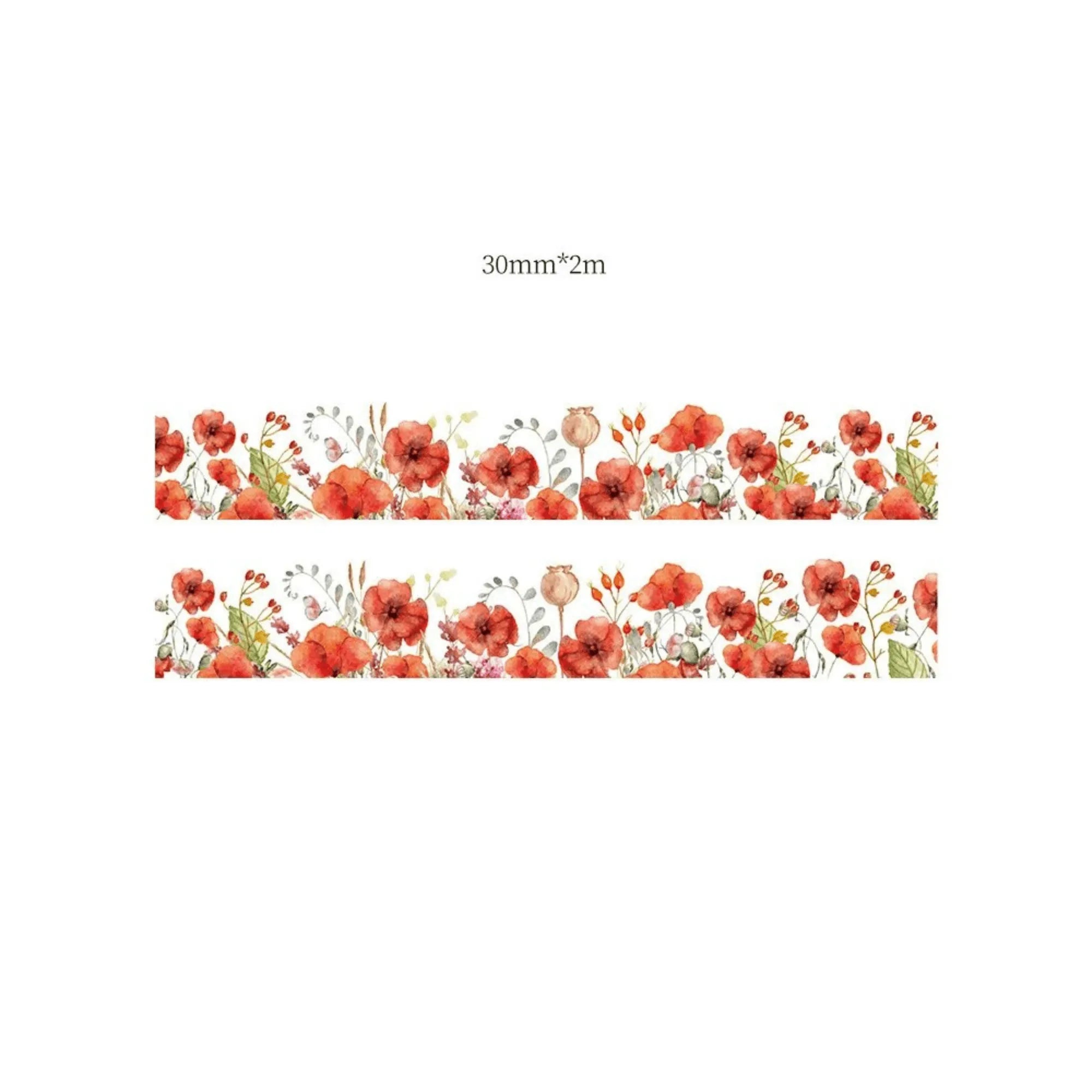 Handwritten Letter and Flower Adhesive Washi Tape for Journaling & Scrapbooking - PaperWrld