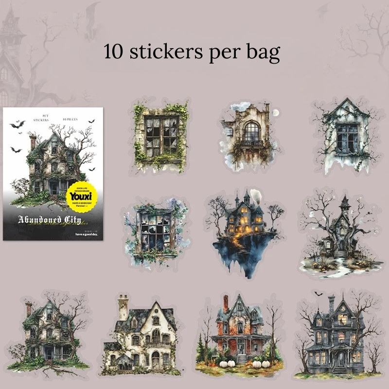 Abandoned City Gothic Sticker Set