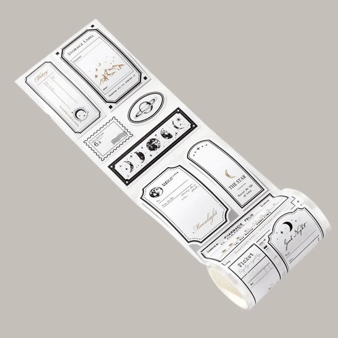 Adhesive Paper Sticker Labels Roll for Journaling & Scrapbooking - PaperWrld