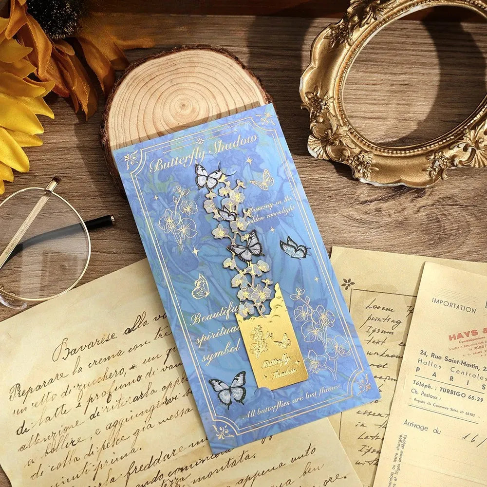 Butterfly Shadow Metal Bookmark