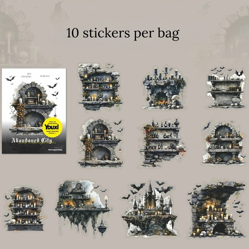 Abandoned City Gothic Sticker Set