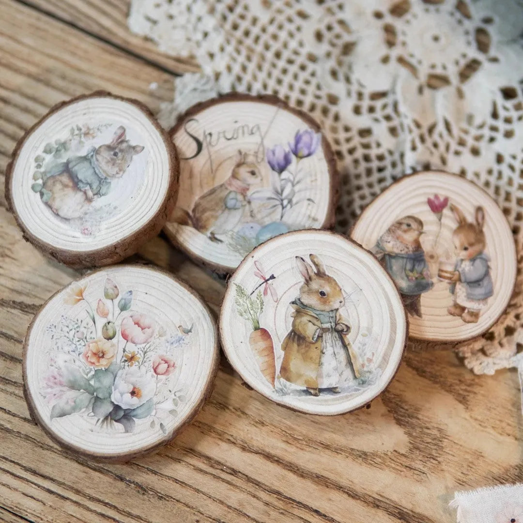 Springtime Woodland Rub-On Sticker