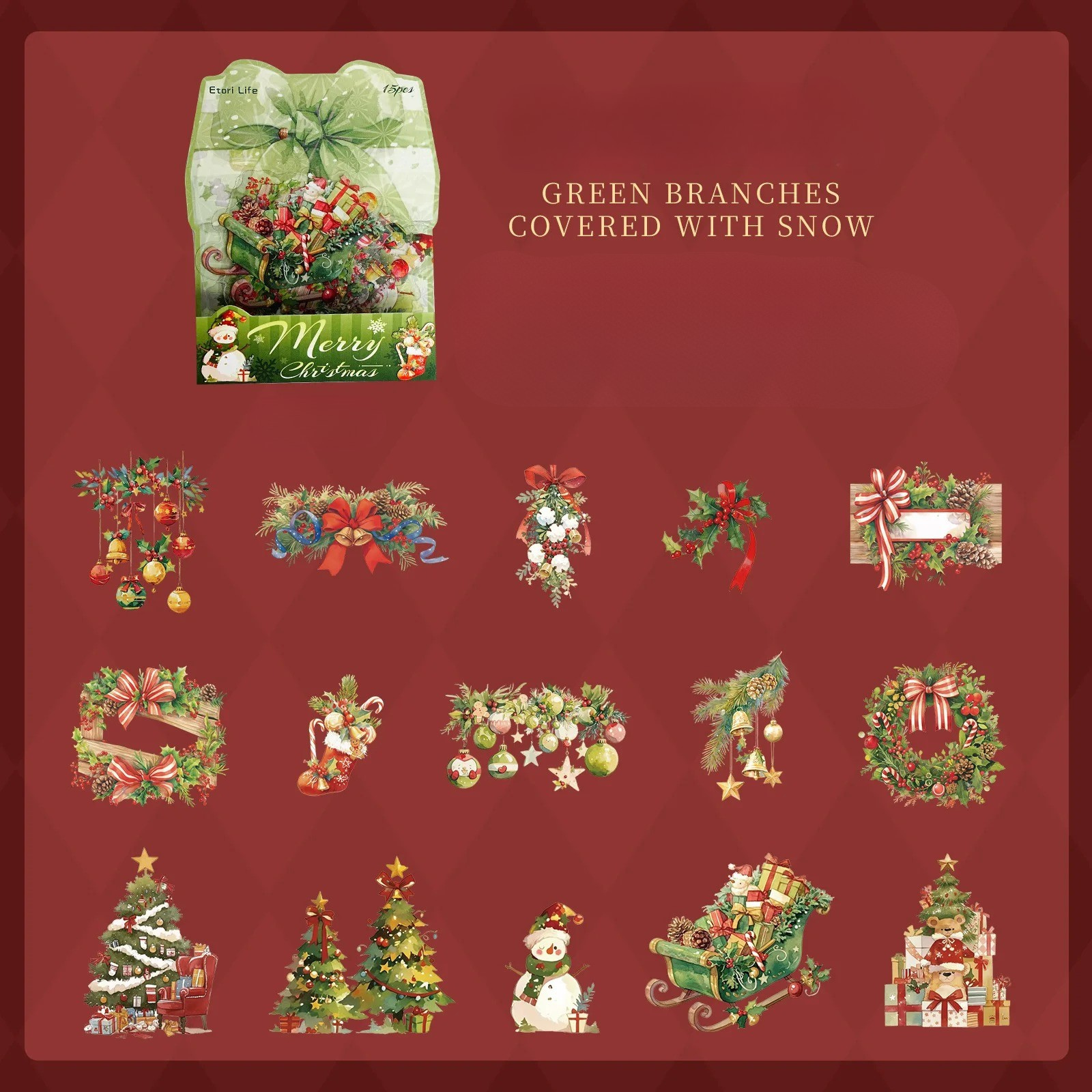 Holiday PET Sticker Pack