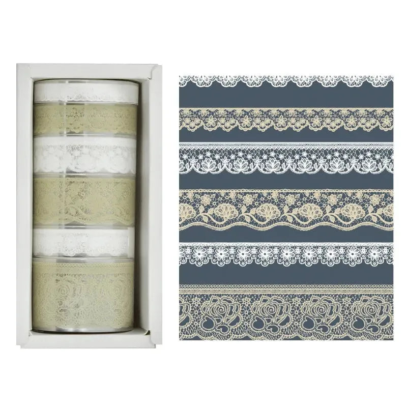 Vintage Lace PET Washi Tape Set