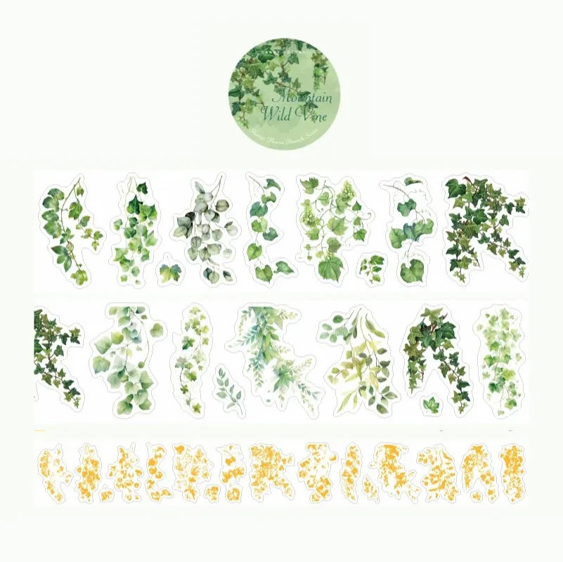 Botanical Whisper PET Sticker Roll