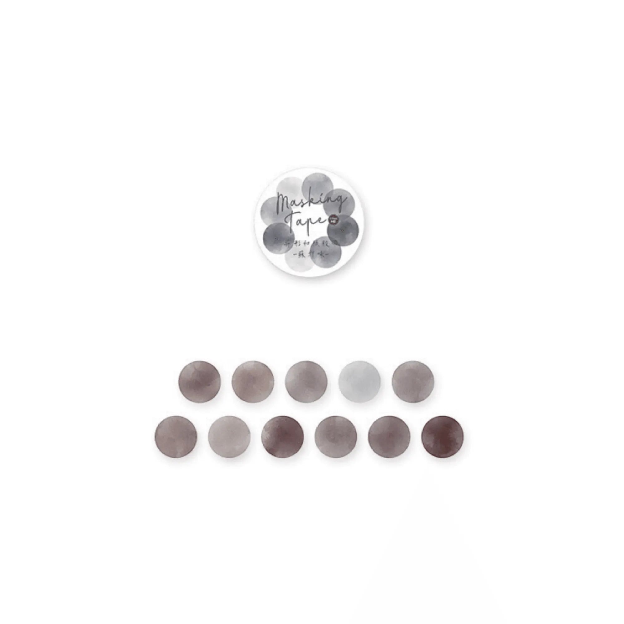 Colorful Dots Masking Tape Roll - 100 Pcs Vibrant Washi Circles for Crafting and Journaling for Journaling & Scrapbooking - PaperWrld