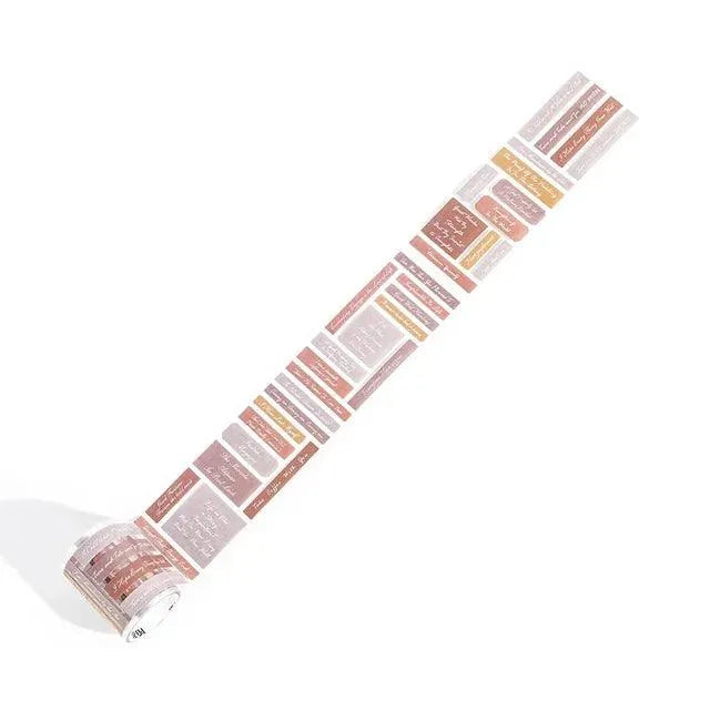 Vintage Quotes Washi Tape Rolls for Journaling & Scrapbooking - PaperWrld