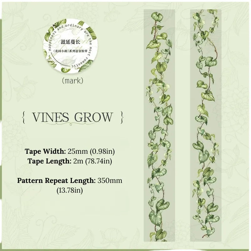 Rustic Charm PET Washi Tape