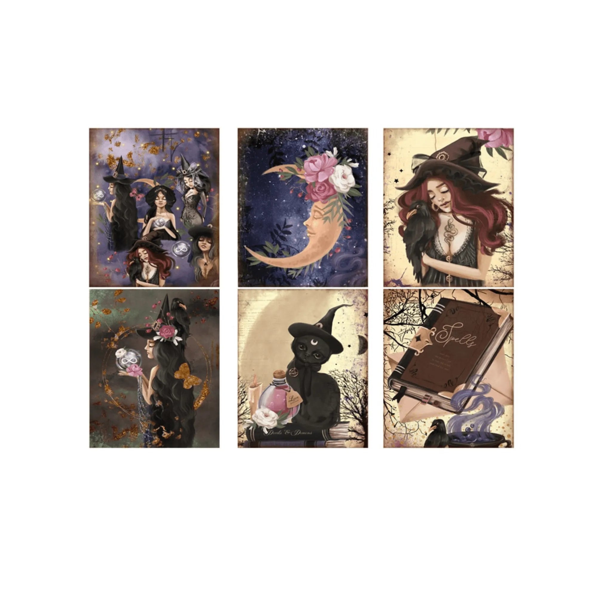 Paper Witch Stickers for Journaling & Scrapbooking - PaperWrld