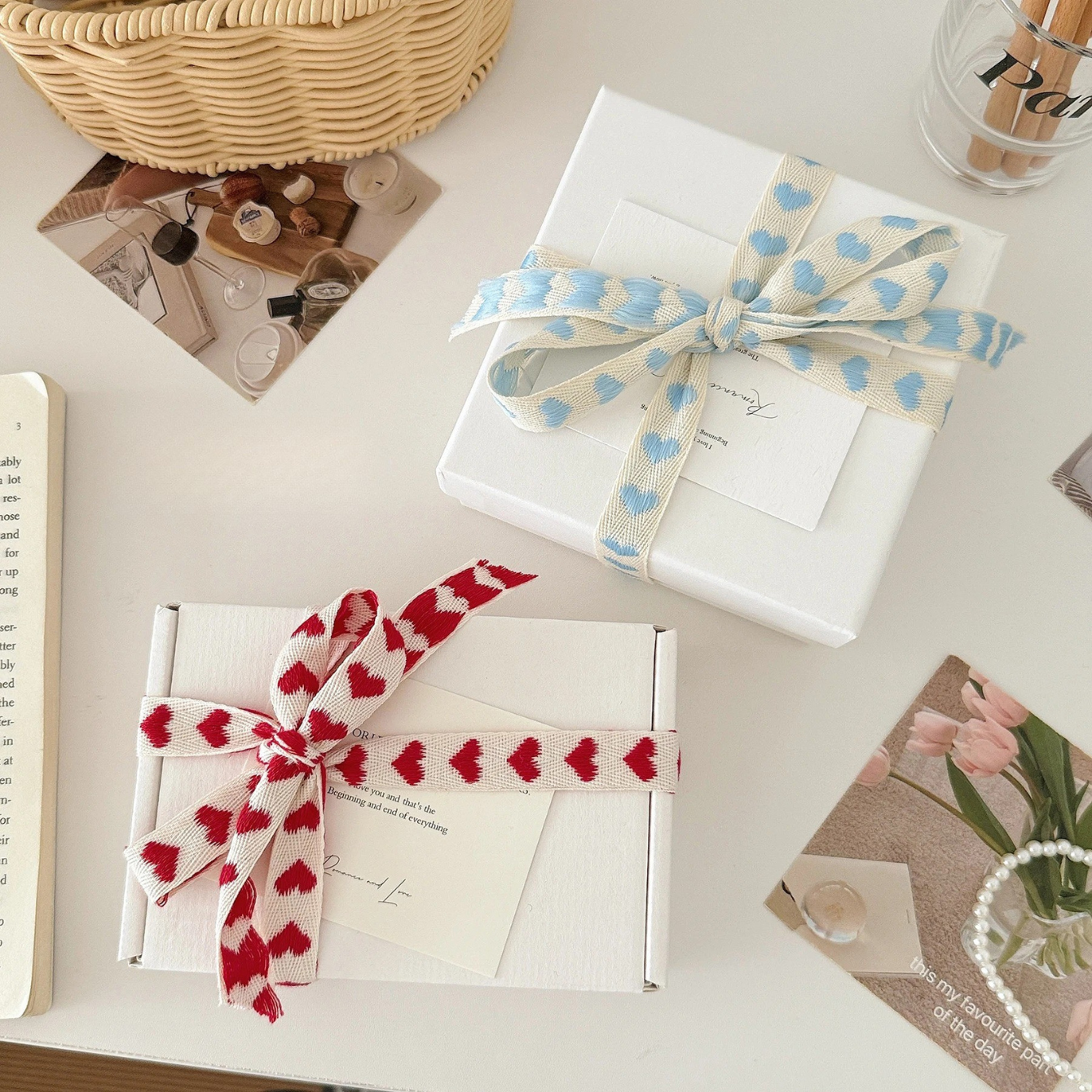 Heart Pattern Polyester Ribbon