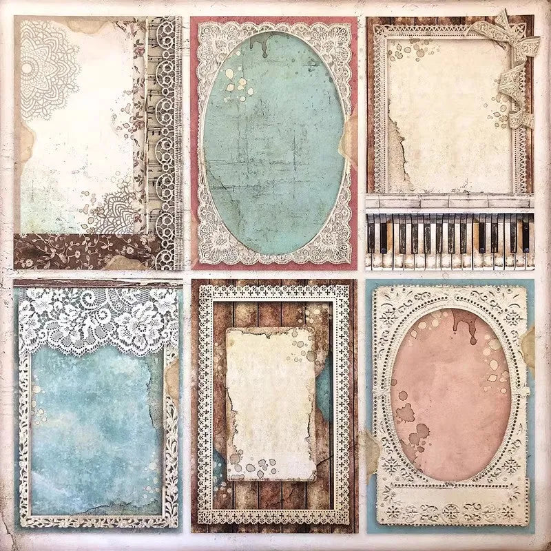 Vintage Elegance Adhesive Sticker Pack