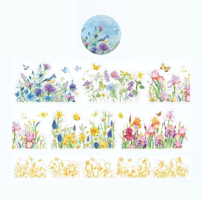 Botanical Whisper PET Sticker Roll