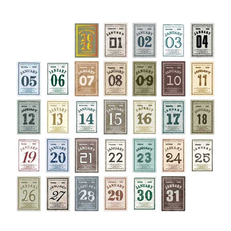 Mini Poetry 2026 Daily Calendar Series