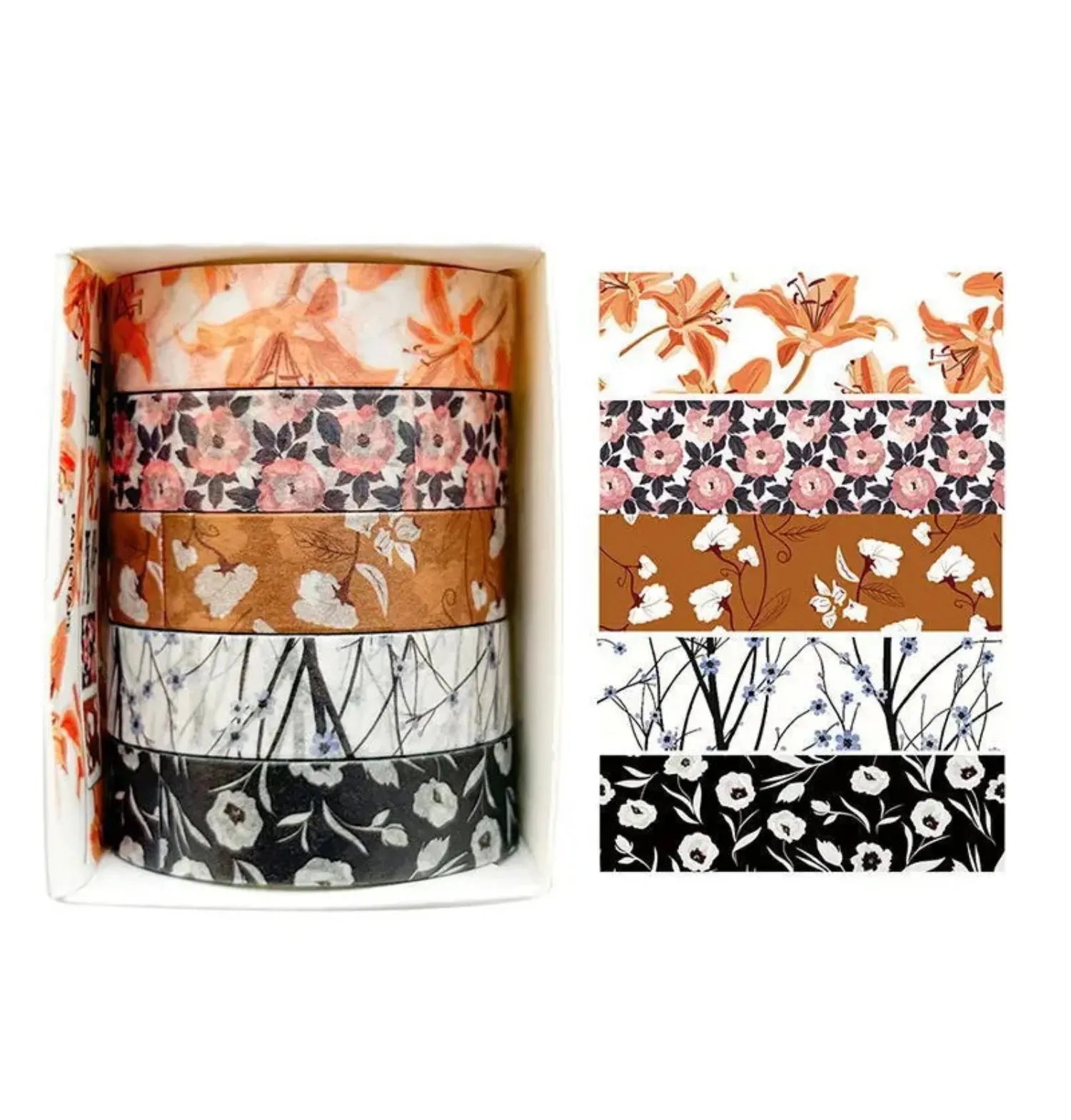 Ensemble de rubans Washi Floral Delight