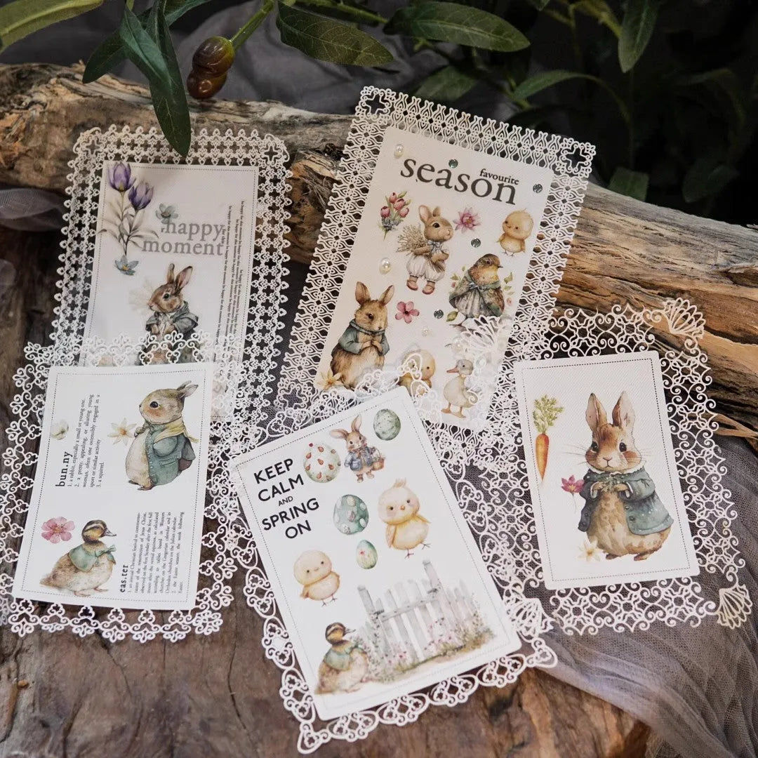 Springtime Woodland Rub-On Sticker