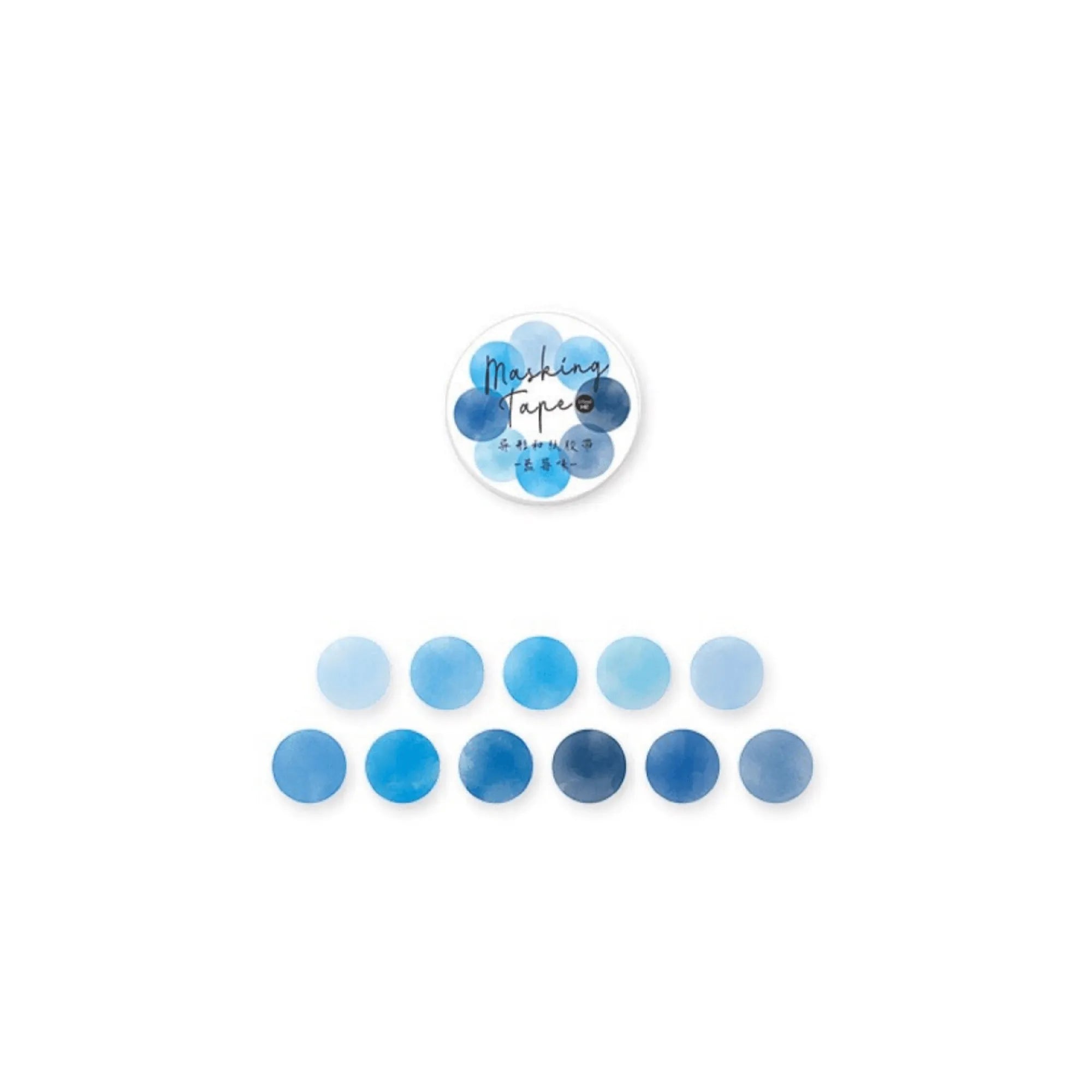 Colorful Dots Masking Tape Roll - 100 Pcs Vibrant Washi Circles for Crafting and Journaling for Journaling & Scrapbooking - PaperWrld