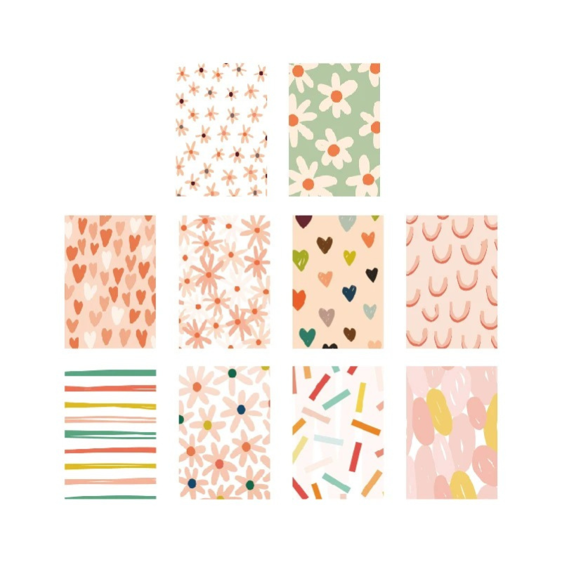 Sweetness Pattern Scrapbooking Paper Pack