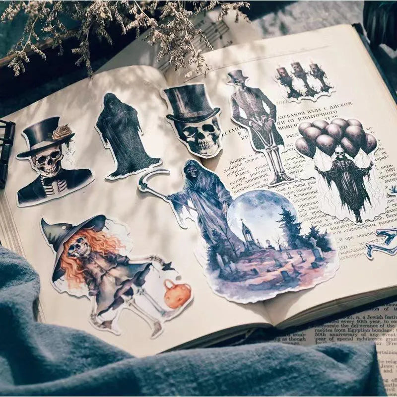 56pcs Halloween Stickers Set for Journaling & Scrapbooking - PaperWrld