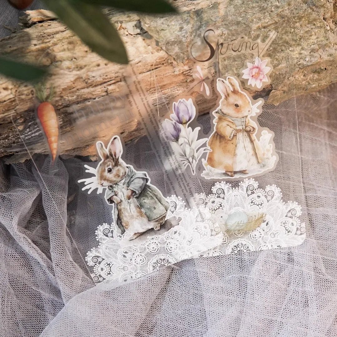 Springtime Woodland Rub-On Sticker