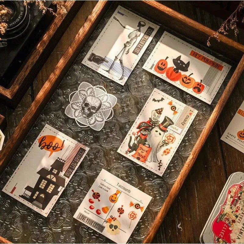 Haunted Charm Halloween Rub-On Stickers