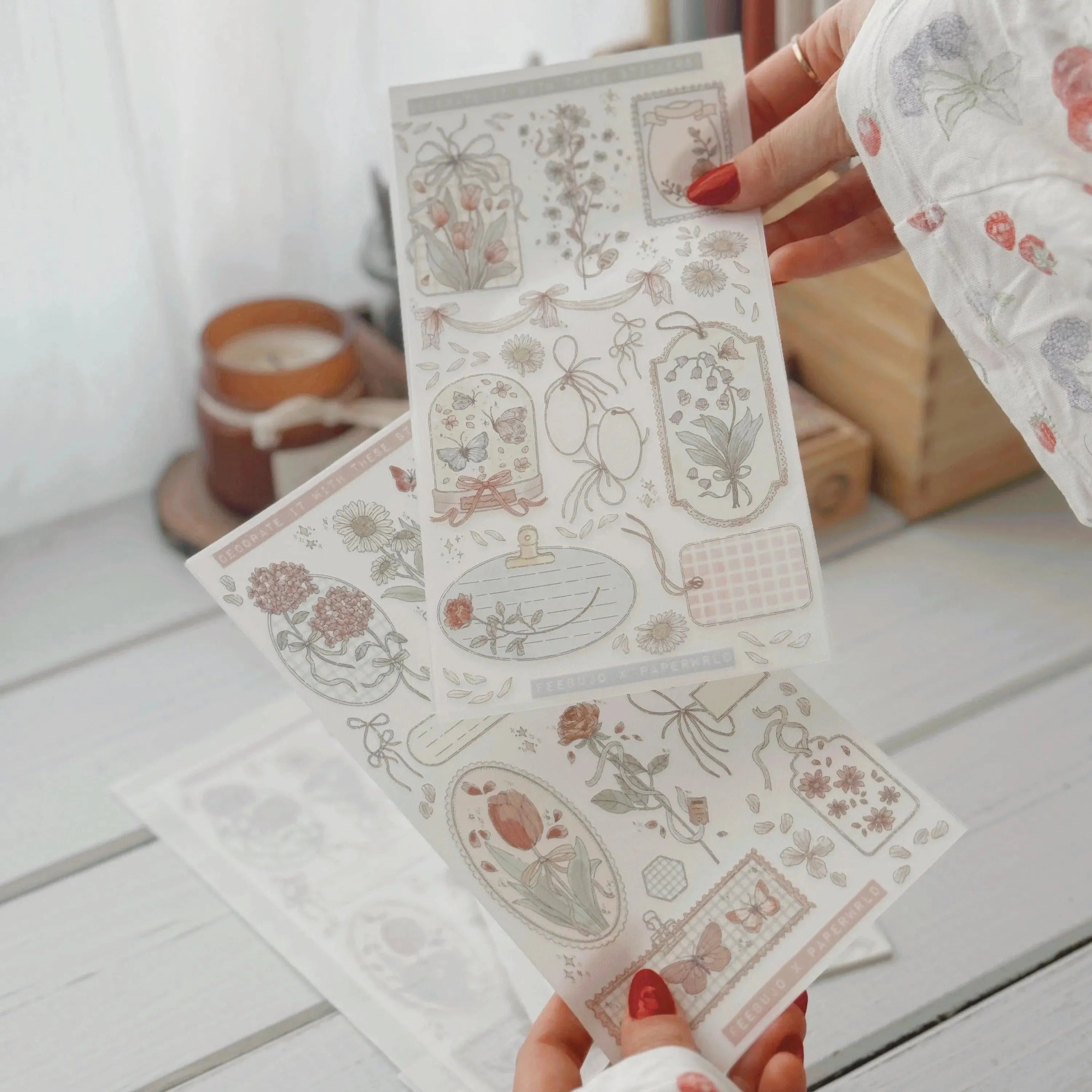 The Fairy Tale Rub On Stickers Sheet - A Feebujo x PaperWrld Collaboration