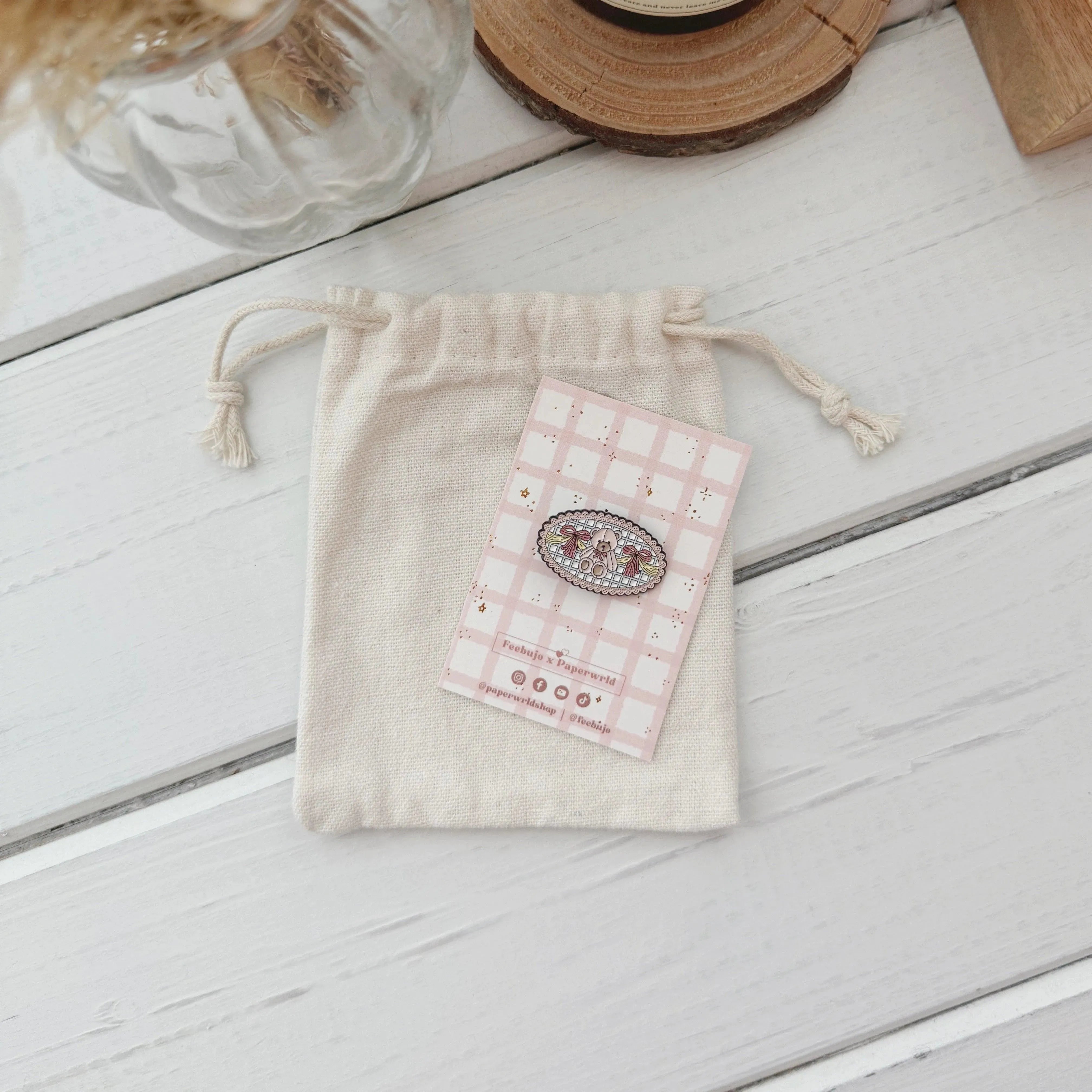 Coquette Soft Enamel Pins - Feebujo x Paperwrld Collaboration