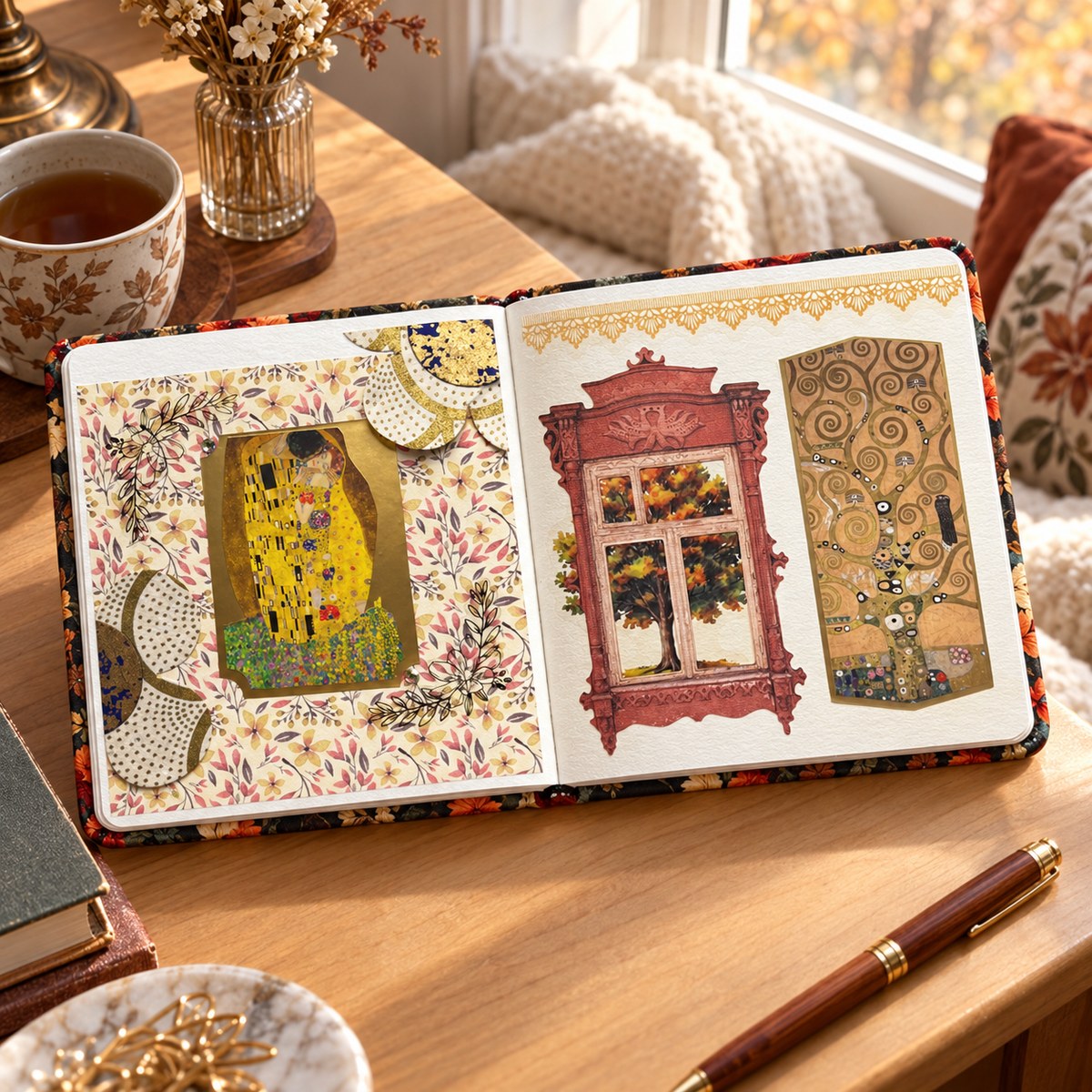 Exclusive Klimt Gilded Gallery Sticker Sheet