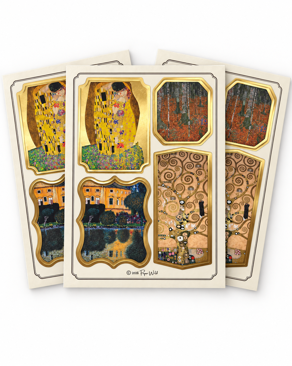 Exclusive Klimt Gilded Gallery Sticker Sheet