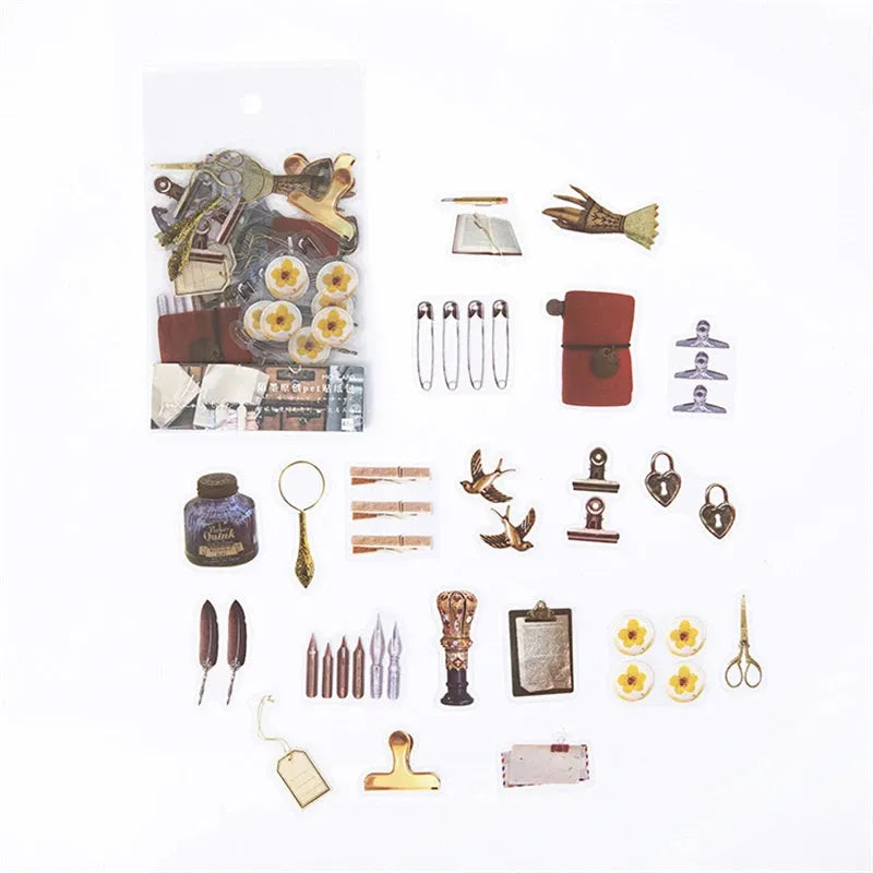 Nature-Inspired PET Transparent Sticker Set