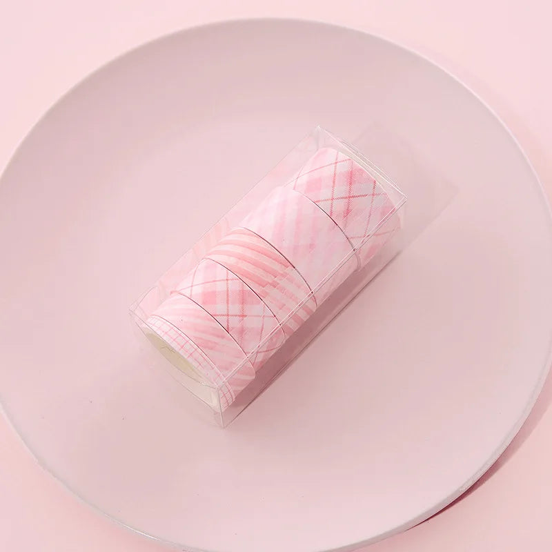 Pastel Grid Dreams – Washi Tape Set