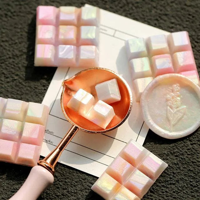 Glitter Wax Seal Beads - 36-Piece Chocolate Bar Style Pack for Journaling & Scrapbooking - PaperWrld