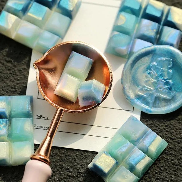 Glitter Wax Seal Beads - 36-Piece Chocolate Bar Style Pack for Journaling & Scrapbooking - PaperWrld