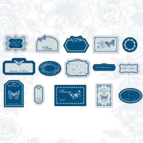 Vintage Floral Sticker Labels 45pcs Journal Decoration for Journaling & Scrapbooking - PaperWrld