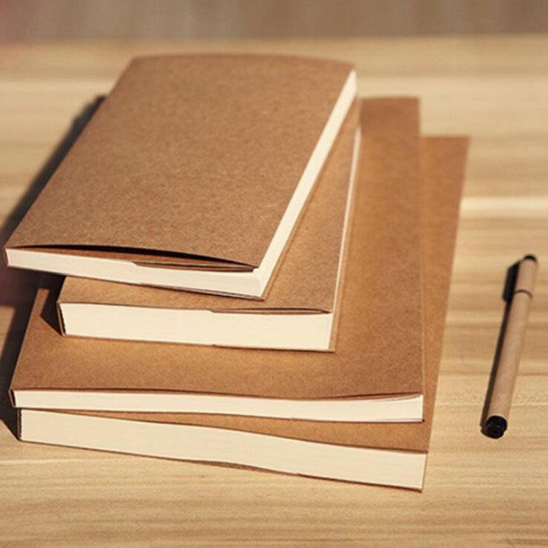 Travel Notebook B5/B6 Kraft and White Paper for Journaling &amp; Scrapbooking - PaperWrld