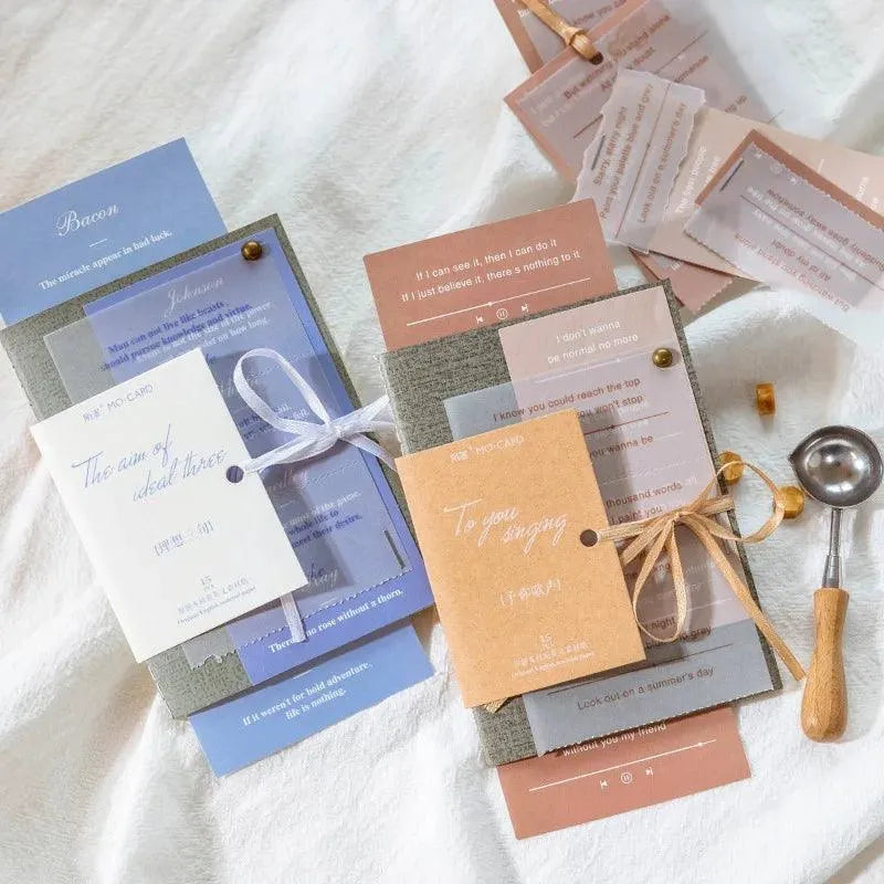 15 Pcs English Phrases Craft Paper for Journaling & Scrapbooking - PaperWrld