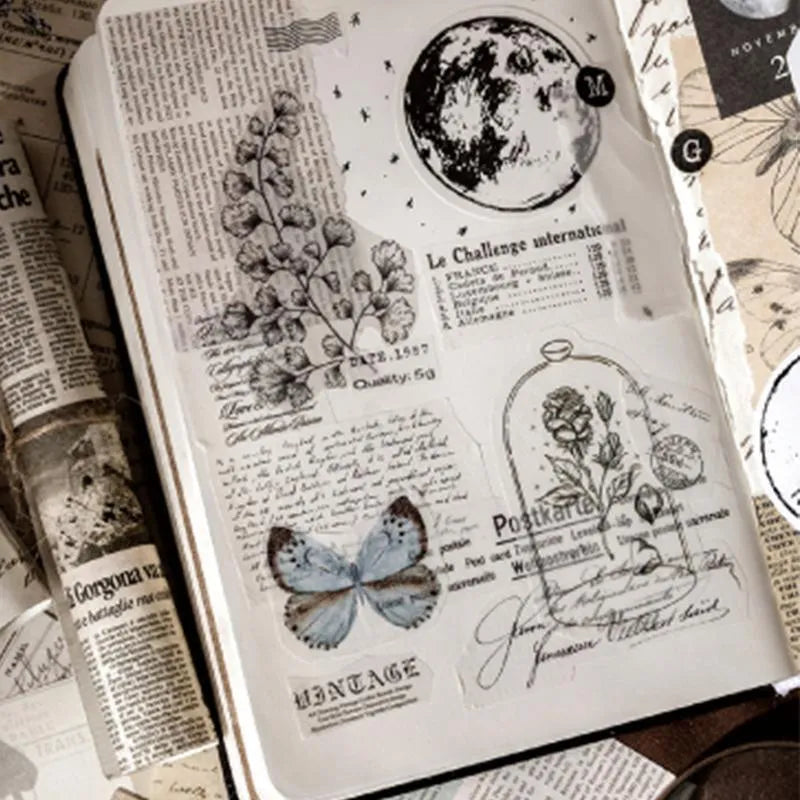 Paper & Stickers Pack Decorative Natural Collection for Journaling & Scrapbooking - PaperWrld