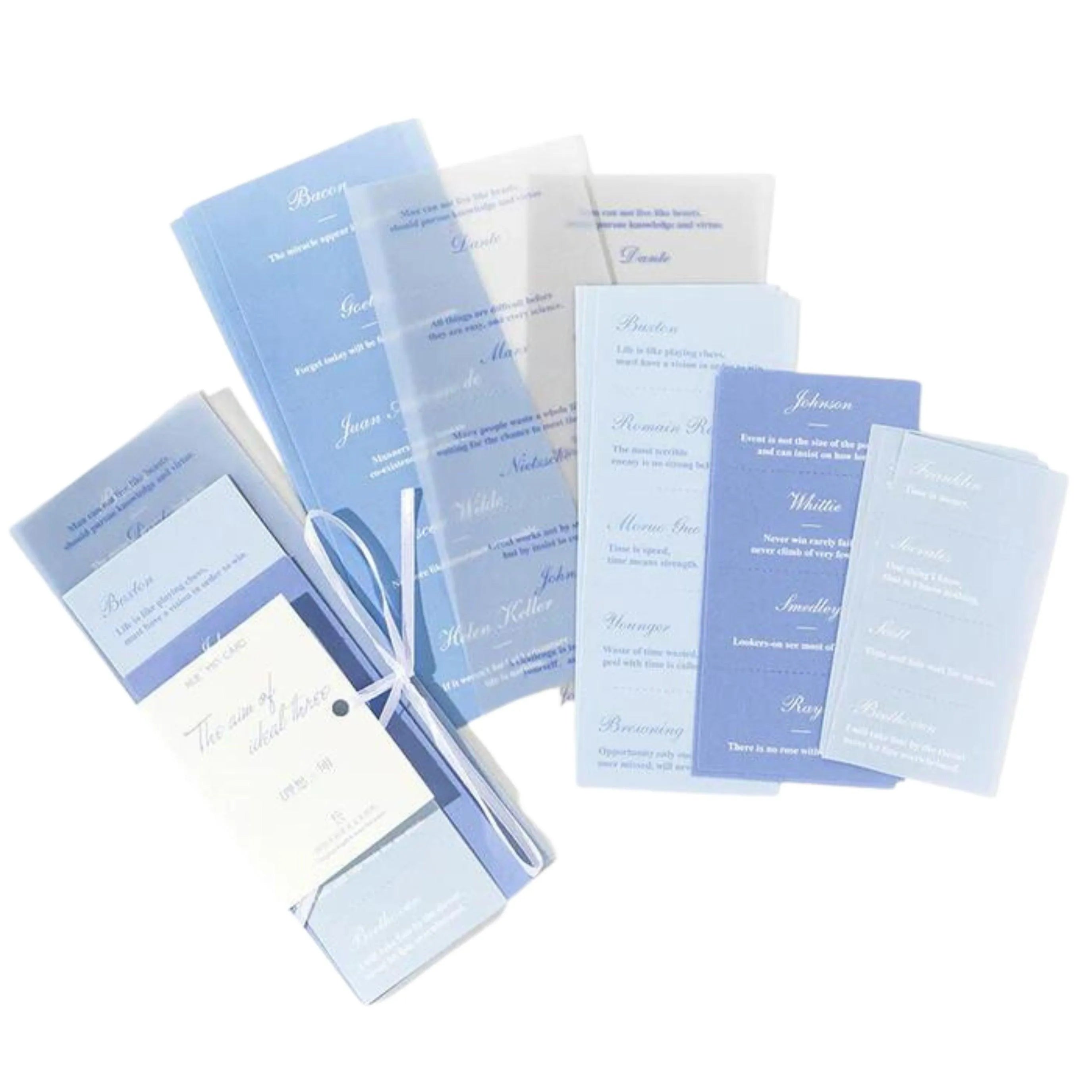 15 Pcs English Phrases Craft Paper for Journaling & Scrapbooking - PaperWrld