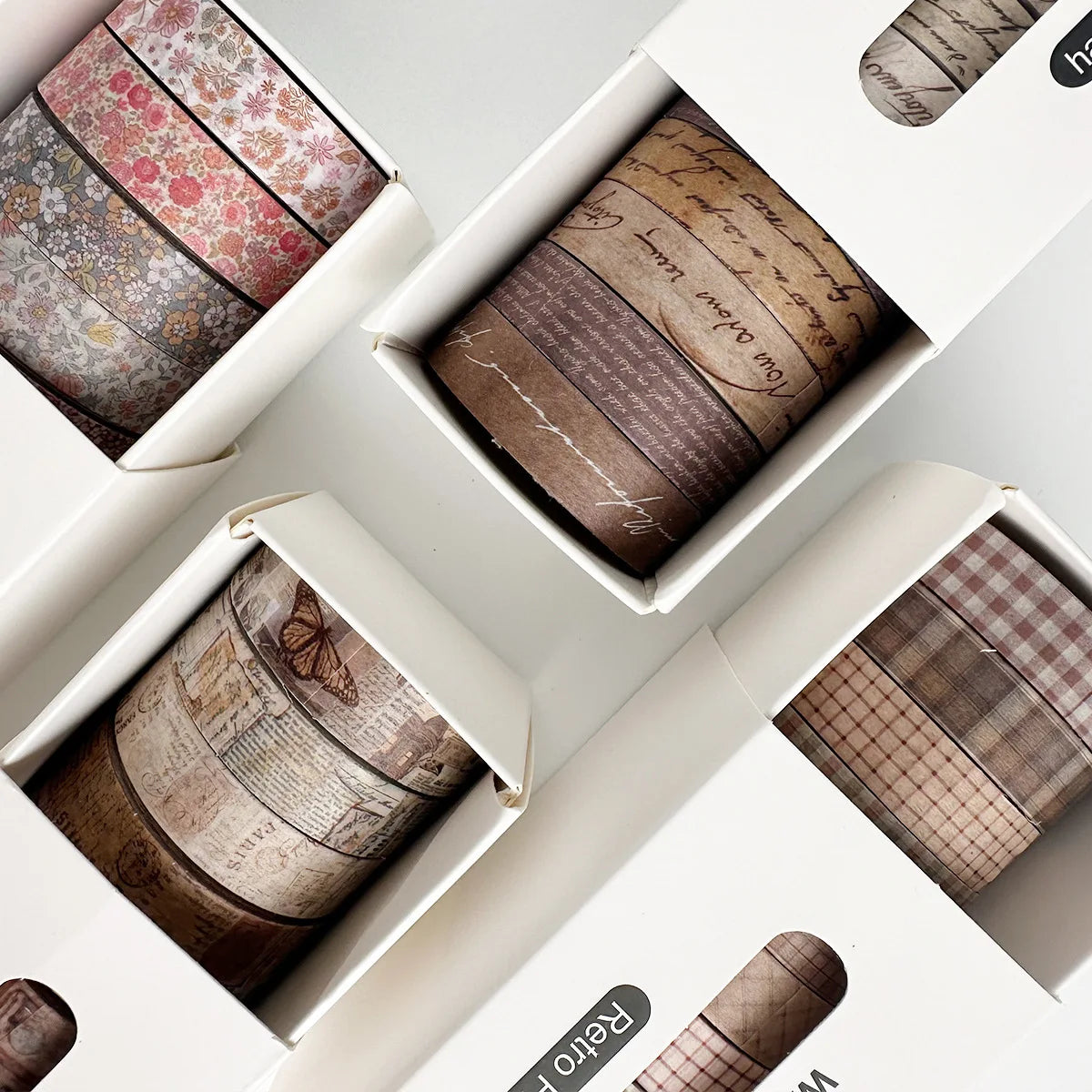 Retro Washi Tape Thin Set