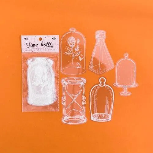 20Pcs Bottle PET Transparent Stickers for Journaling & Scrapbooking - PaperWrld