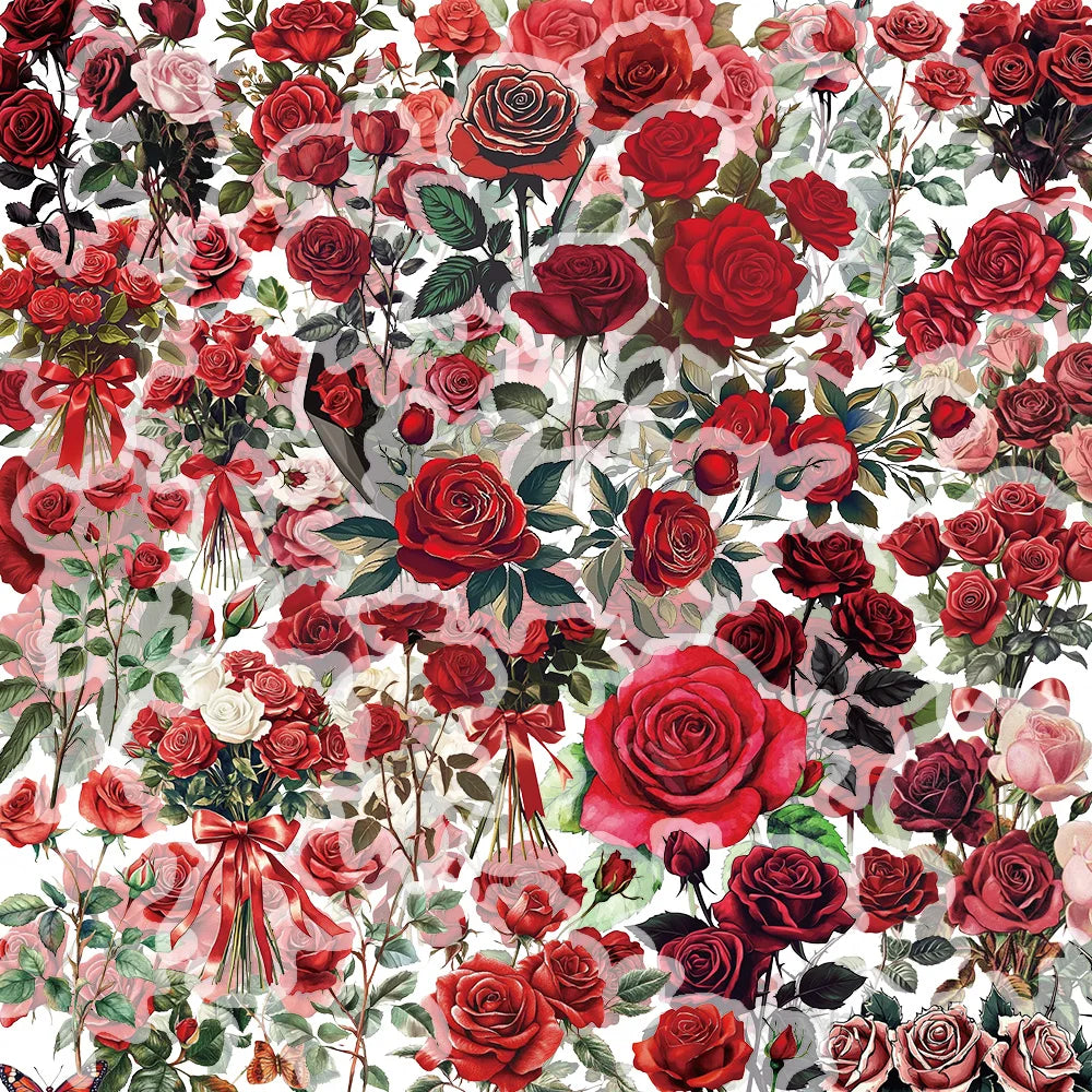 Vintage Rose Sticker Set
