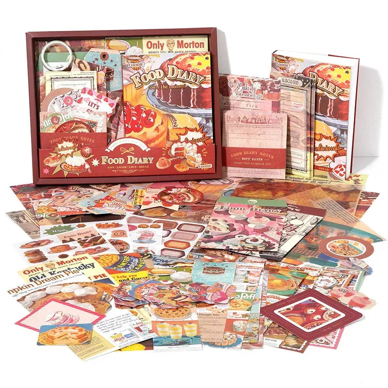 Sweet Bakery Food Diary Vintage Scrapbooking Box