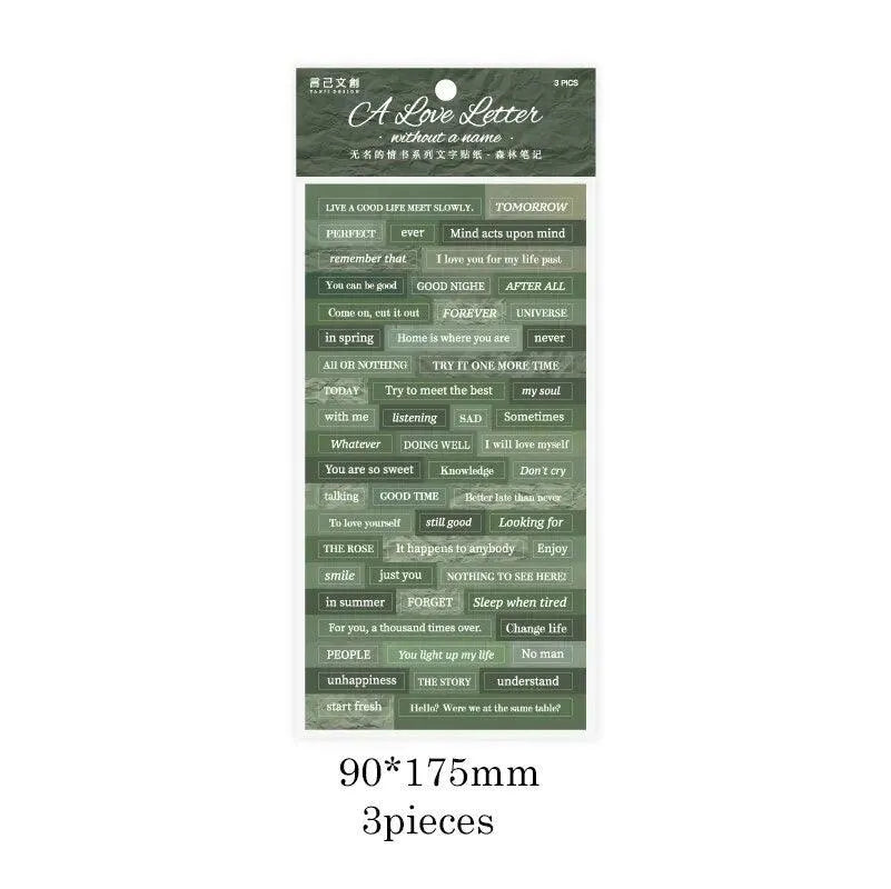 3 Sheet Pack of Adhesive Quotes for Journaling & Scrapbooking - PaperWrld