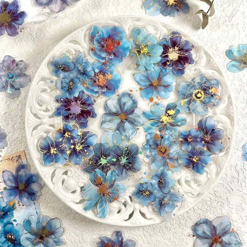 Blooming Fantasy PET Flower Sticker Pack